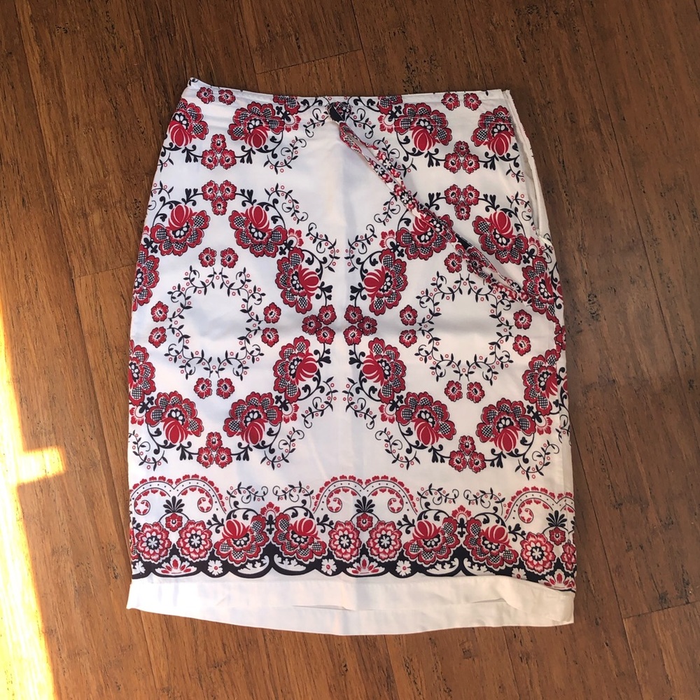 Ann Taylor Cotton Fully Lined Skirt Drawstring 4